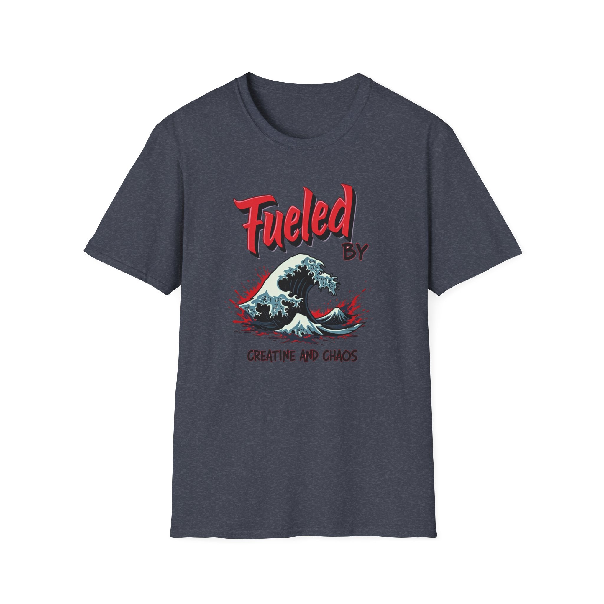 Fueled by Creatine and Chaos – Energy Wave Edition T-Shirt