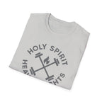 Holy Spirit. Heavy Weights. – Crossed Barbells Emblem Tshirt