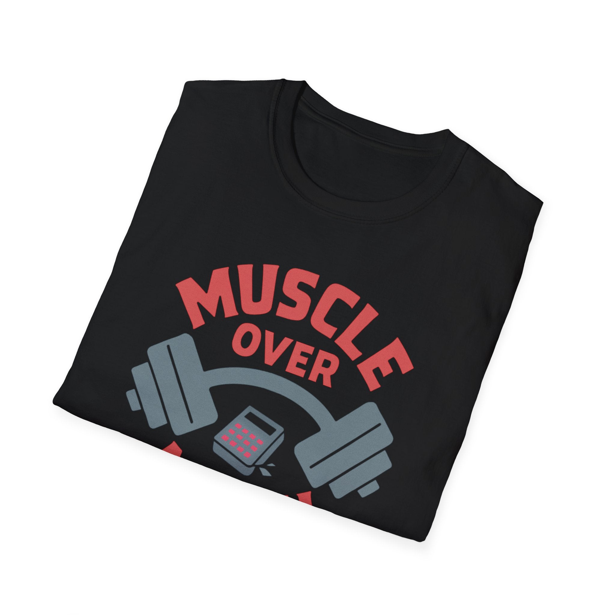 Muscle Over Math – Barbell Crunch Edition T-Shirt