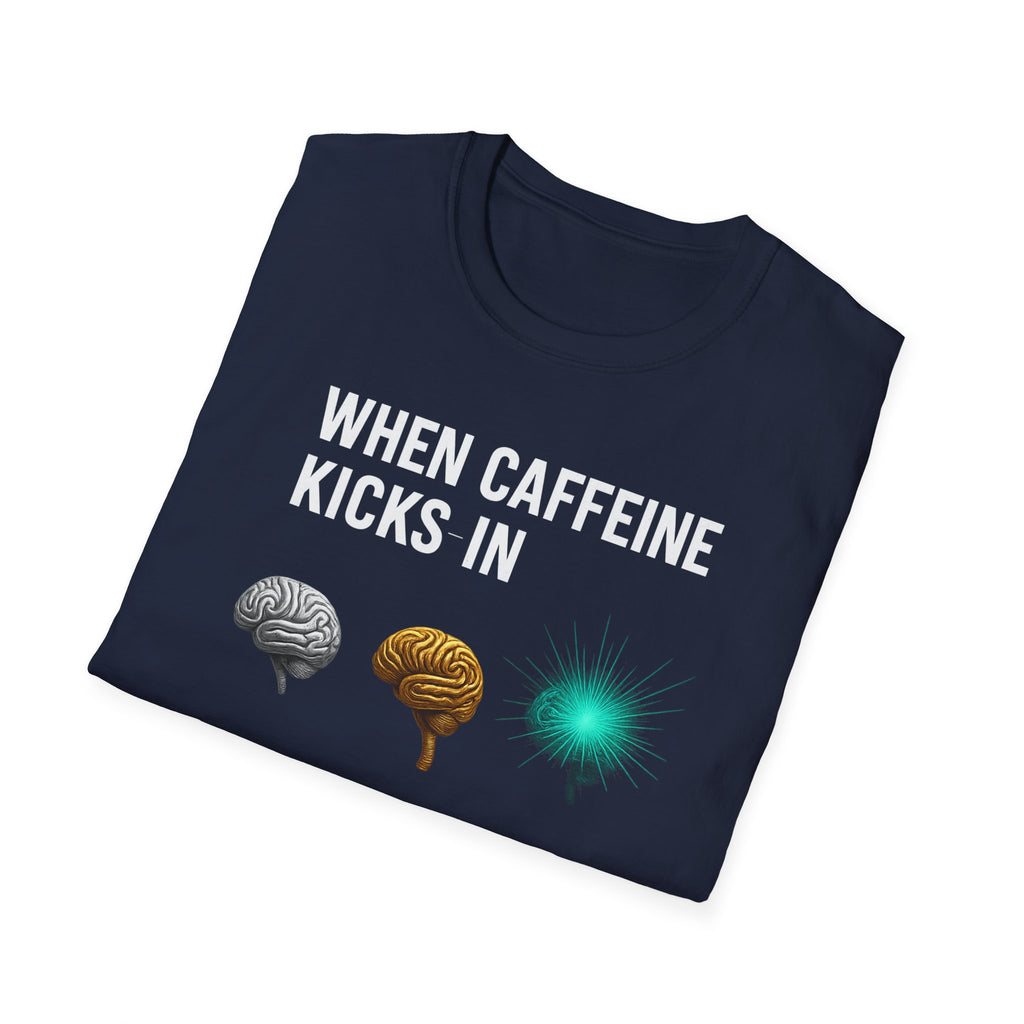 When Caffeine Kicks In – Brain Upgrade Sequence T-Shirt