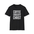 Coffee. CrossFit. Christ. – Bold Faith & Fitness Tshirt