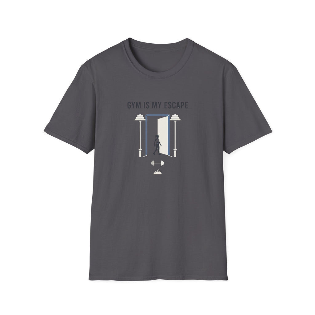 Gym is my escape - Minimalistic T-Shirt