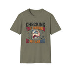 Checking the mirror is my Cardio T-Shirt