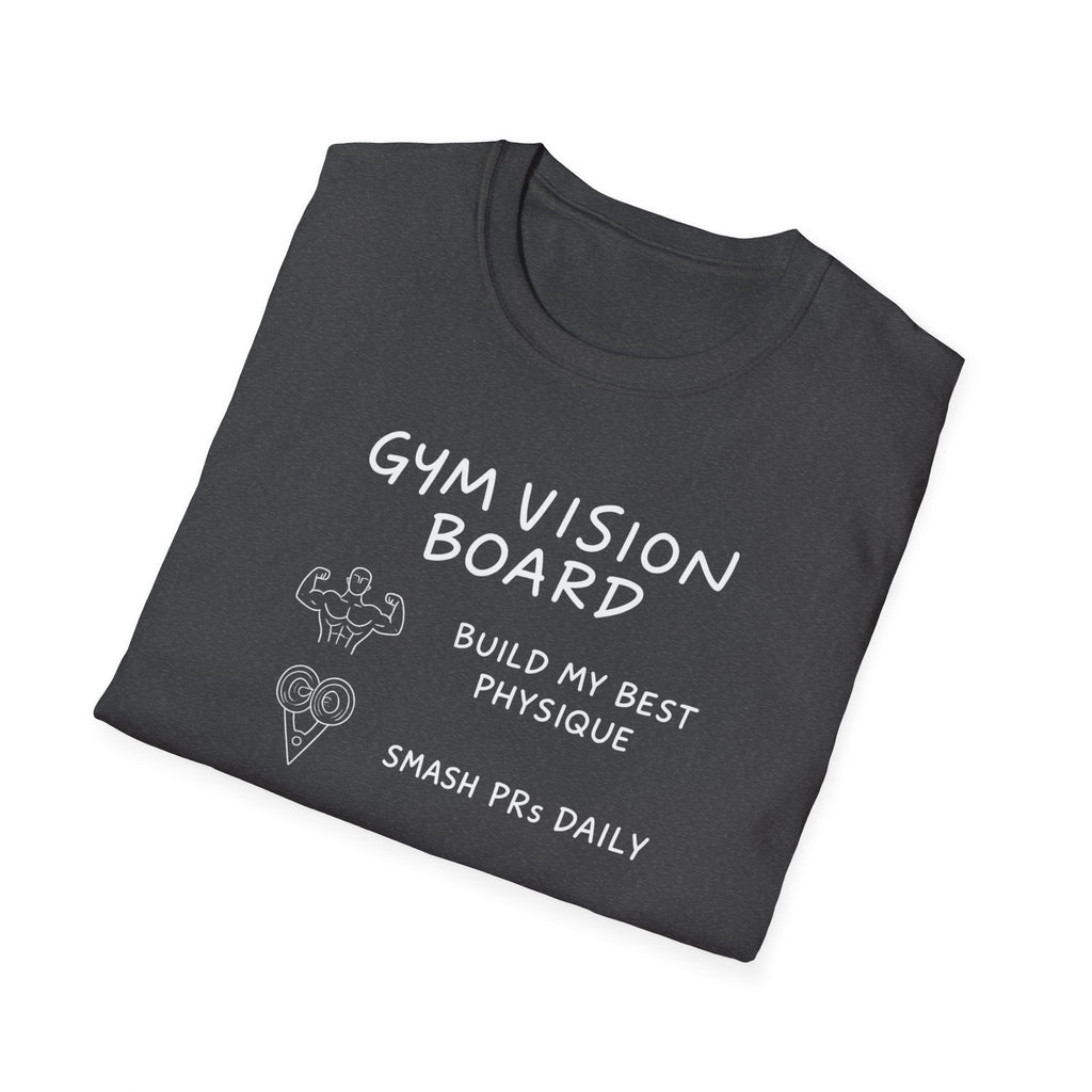 Gym Vision Board – Neon Goals Edition T-Shirt