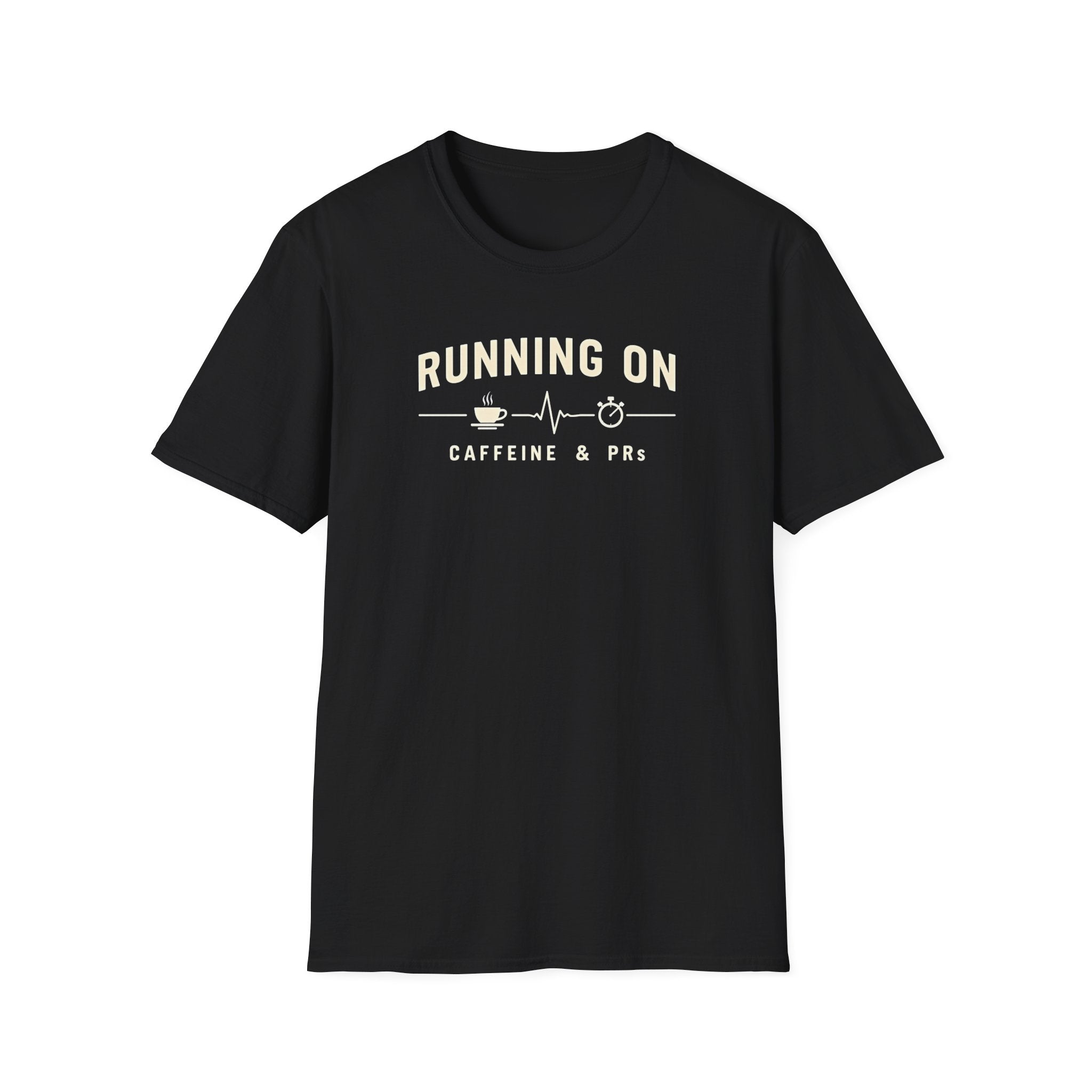 Running on Caffeine & PRs – Minimal Strength Mode T-Shirt