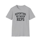 Repenting Between Reps – Bold Faith & Fitness  Tshirt