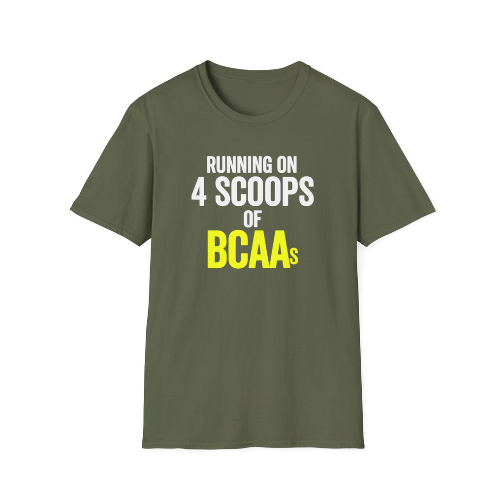 Running on 4 Scoops of BCAAs T-Shirt
