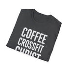 Coffee. CrossFit. Christ. – Bold Faith & Fitness Tshirt