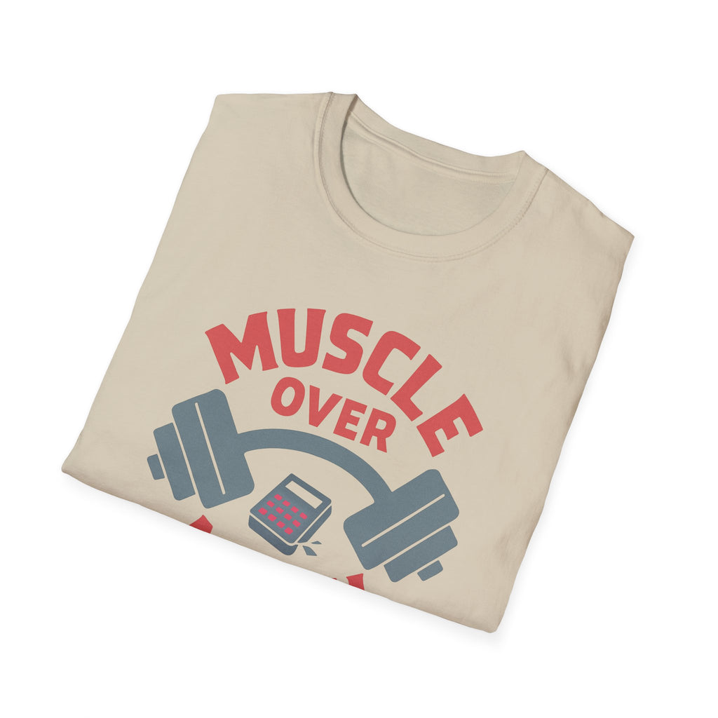 Muscle Over Math – Barbell Crunch Edition T-Shirt