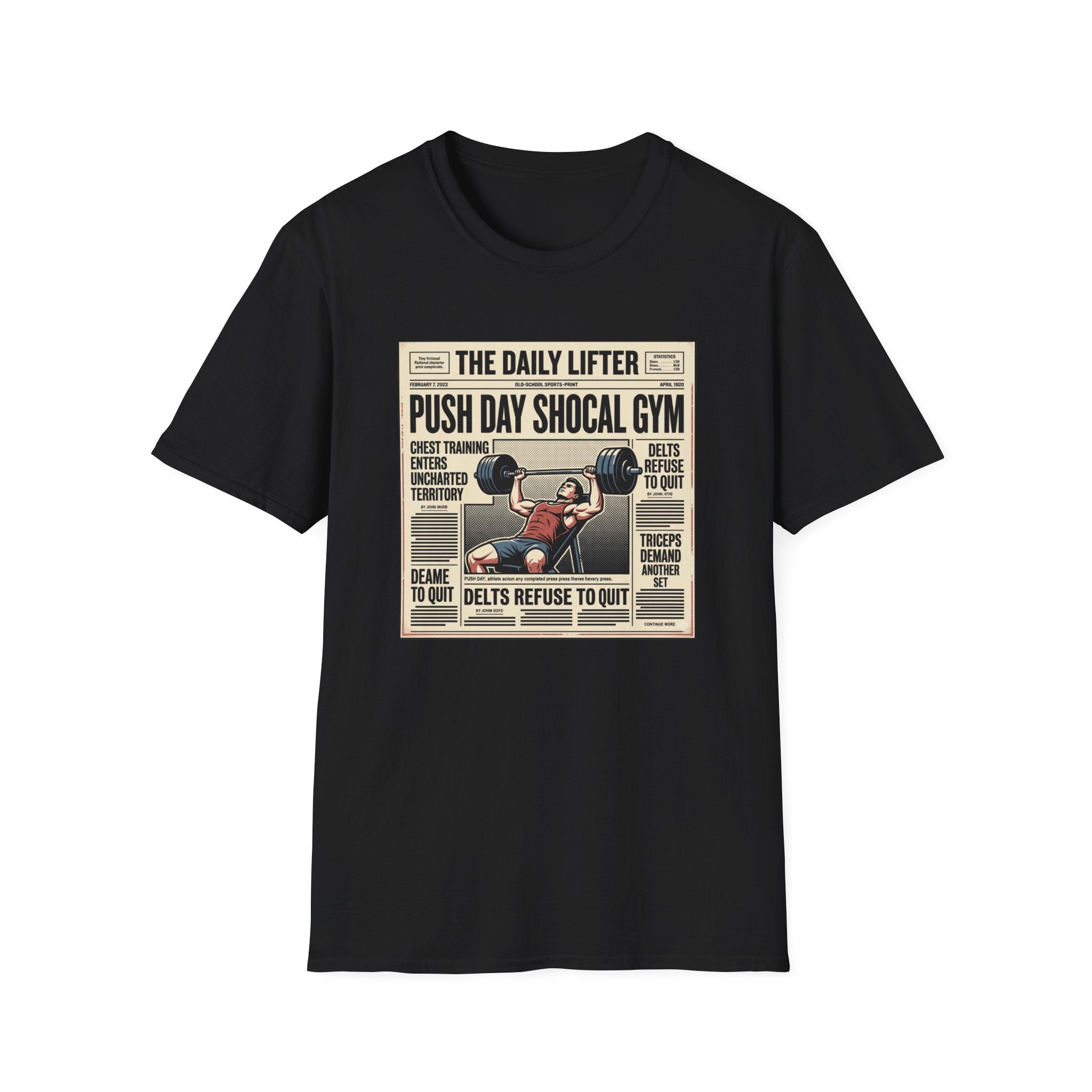 Push day newspaper style T-Shirt