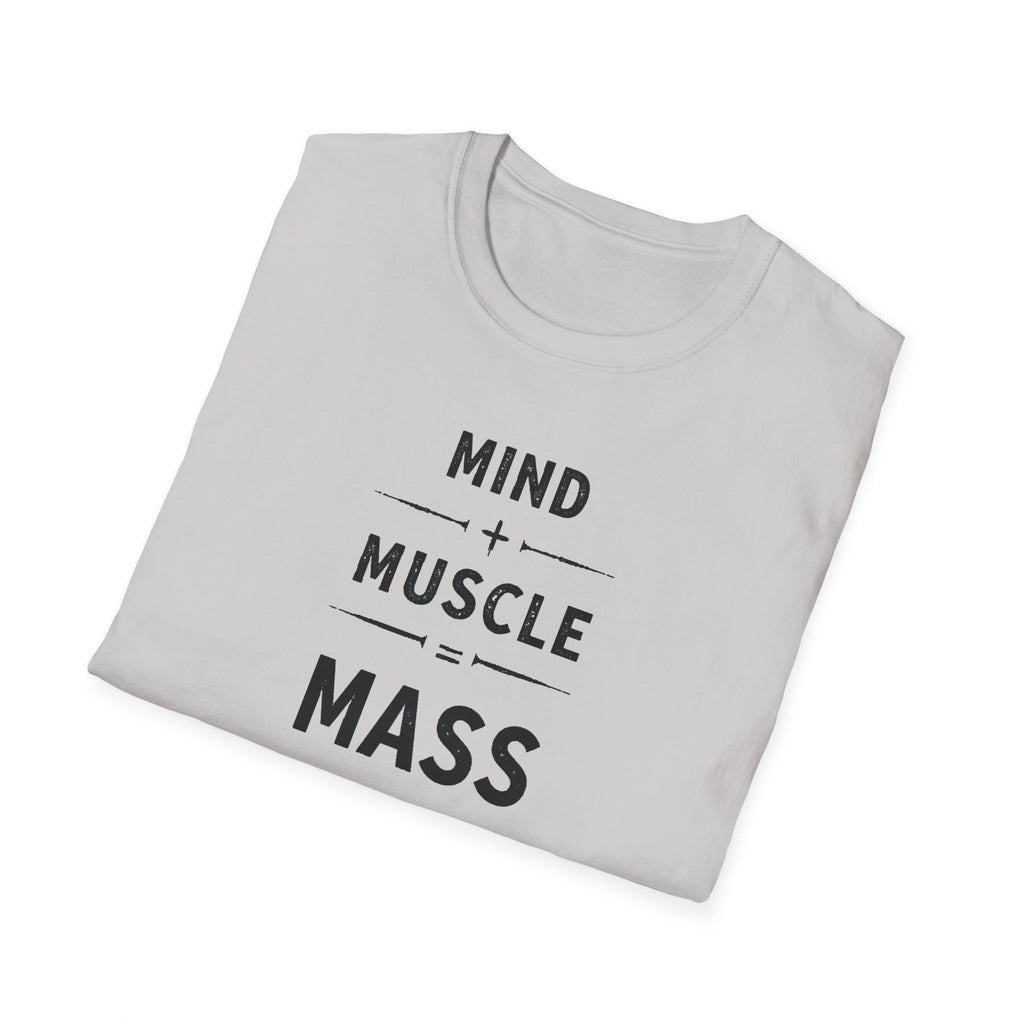 Mind + Muscle = Mass – Equation T-Shirt