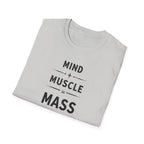 Mind + Muscle = Mass – Equation T-Shirt