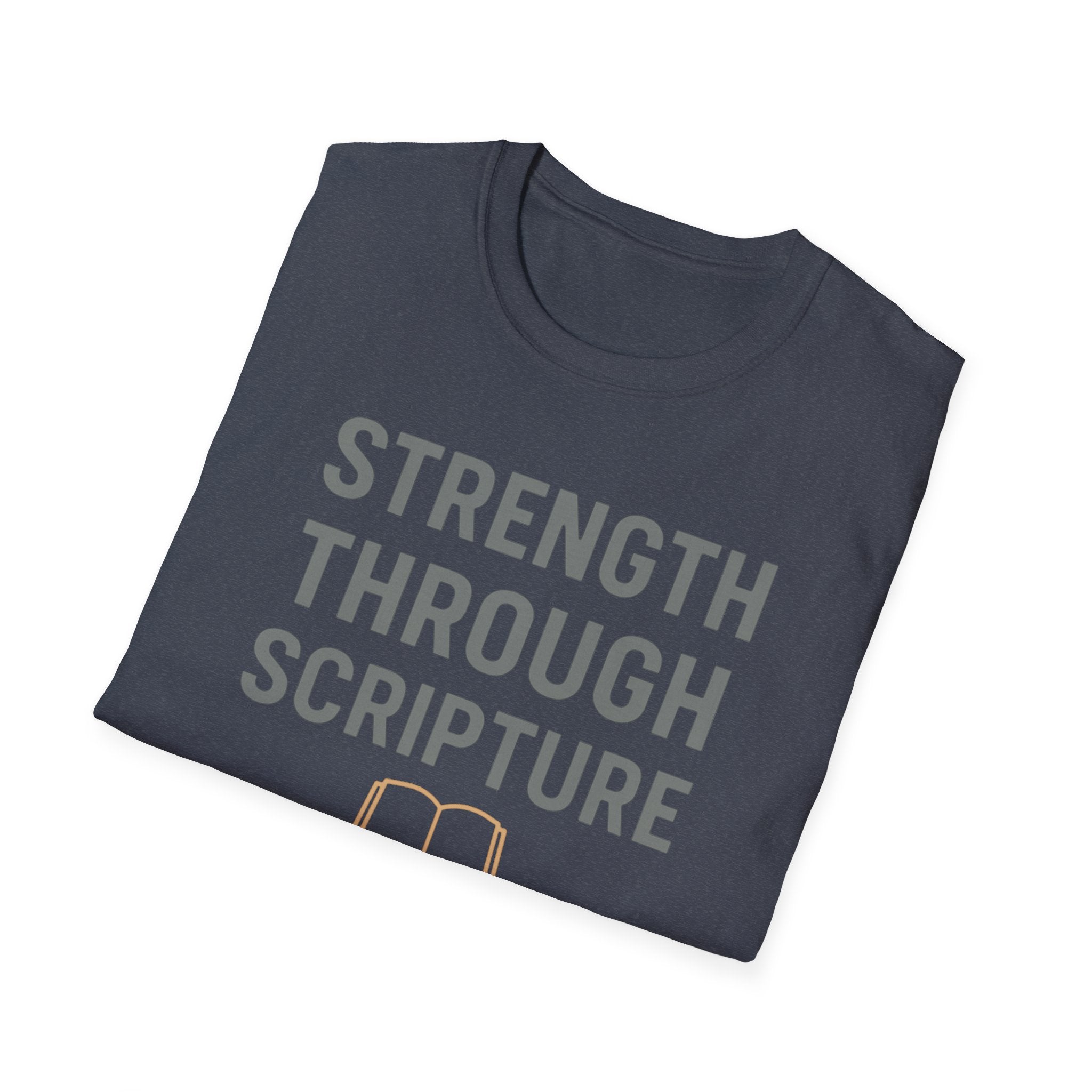 Strength Through Scripture – Bold Faith & Fitness Statement Tshirt