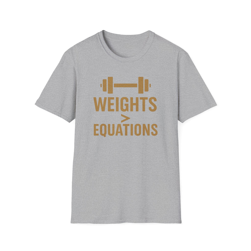 Weights > Equations – Glow Mode Edition T-Shirt