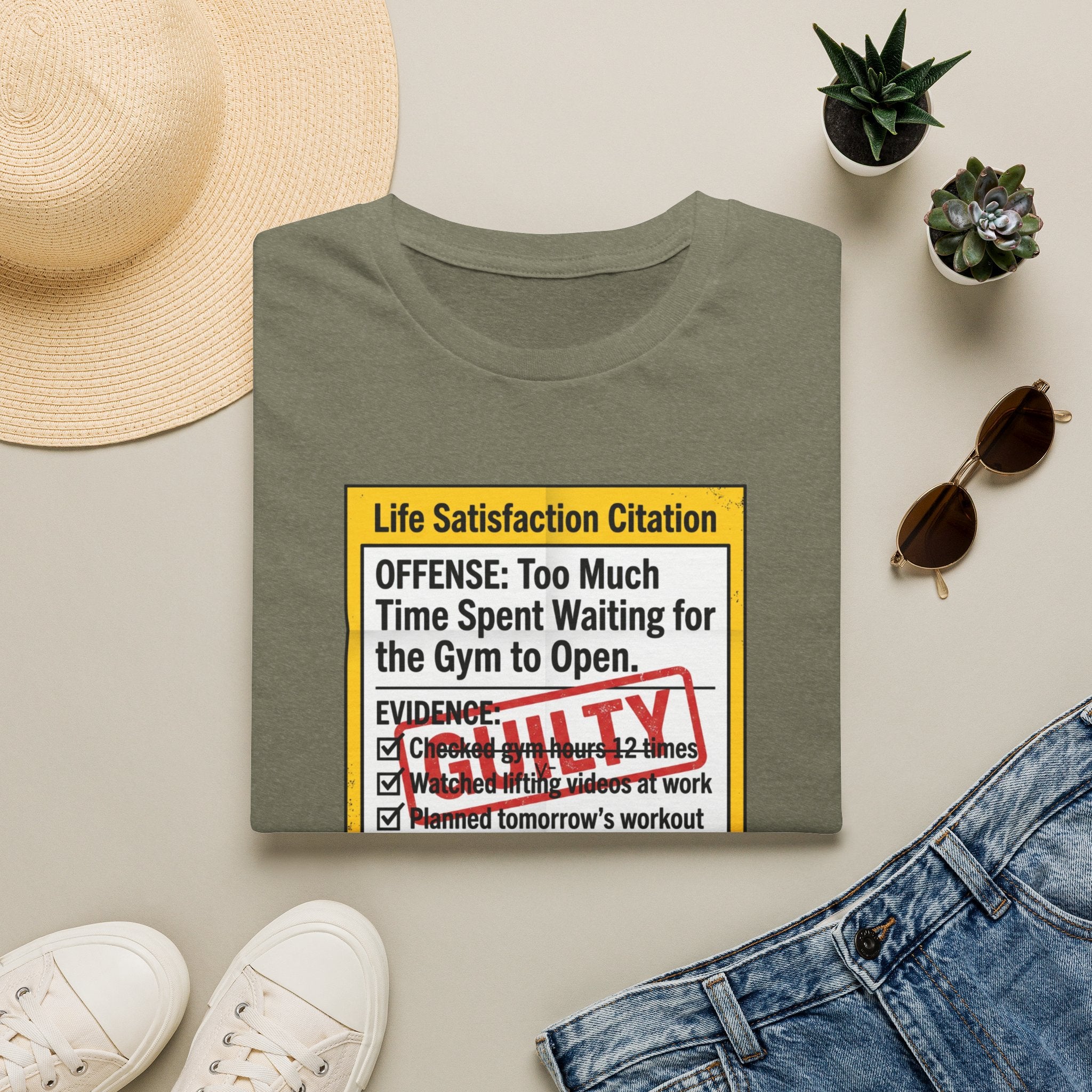 Guilty - Day not started without gym T-Shirt