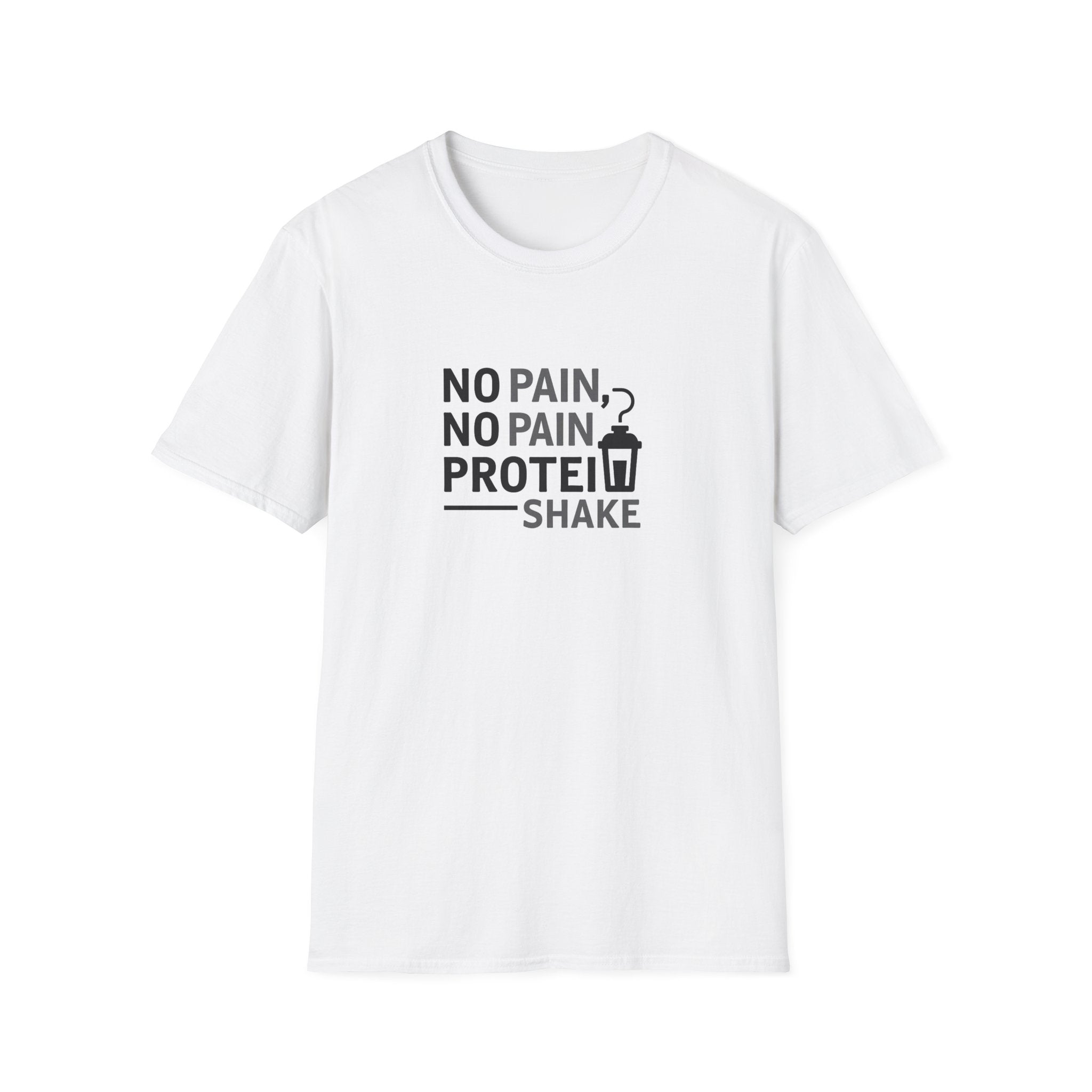 No Pain No Protein Shake Tshirt T-Shirt