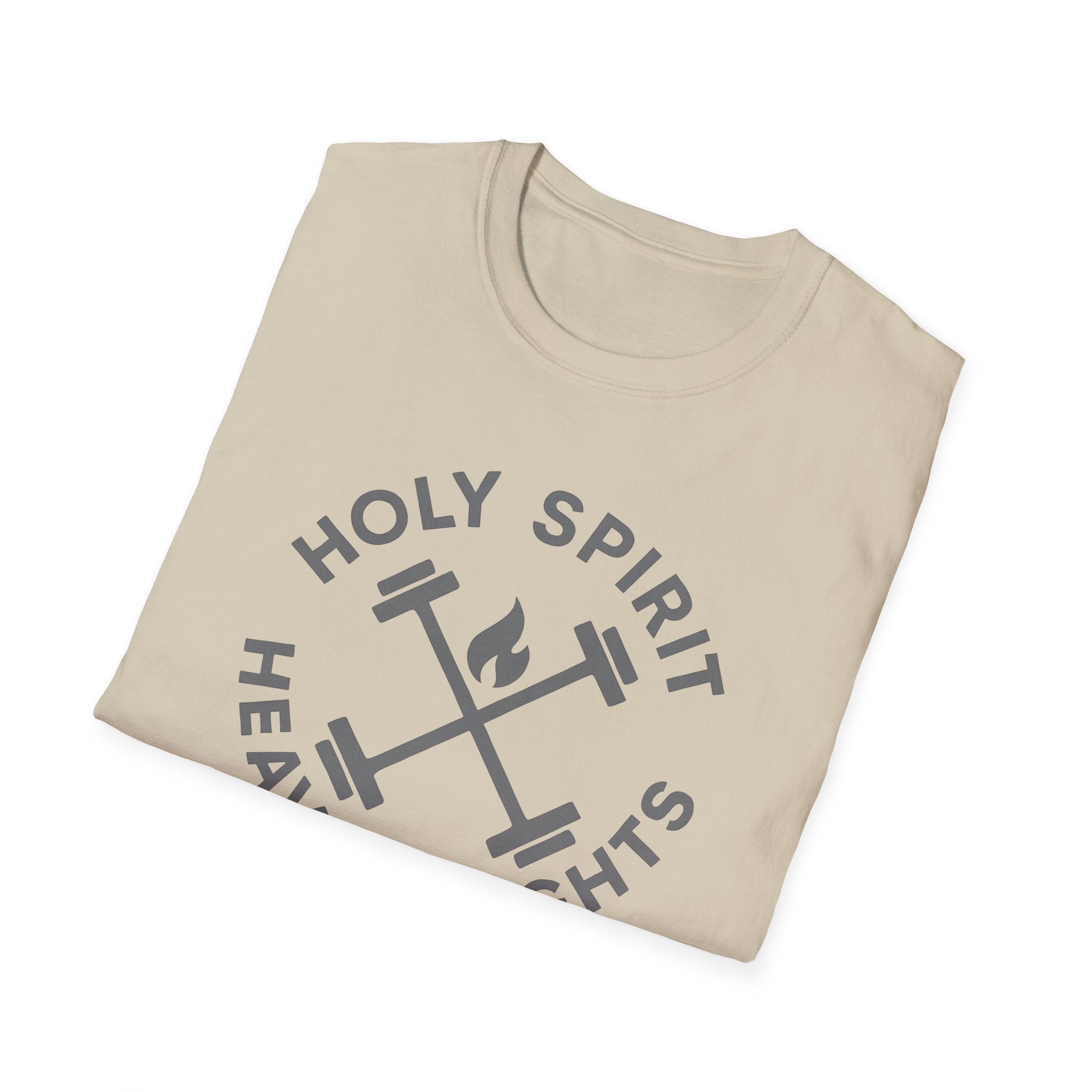 Holy Spirit. Heavy Weights. – Crossed Barbells Emblem Tshirt