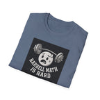 Barbell Math Is Hard – Confused Emoji Gym Tee T-Shirt