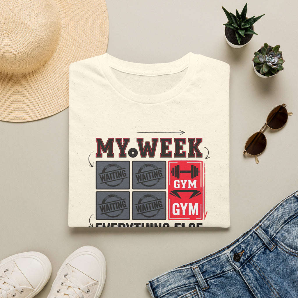 Waiting for gym - Week schedule T-Shirt