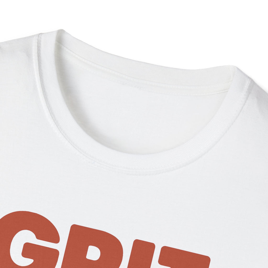 Grit Is a Muscle – Bold Block Statement T-Shirt