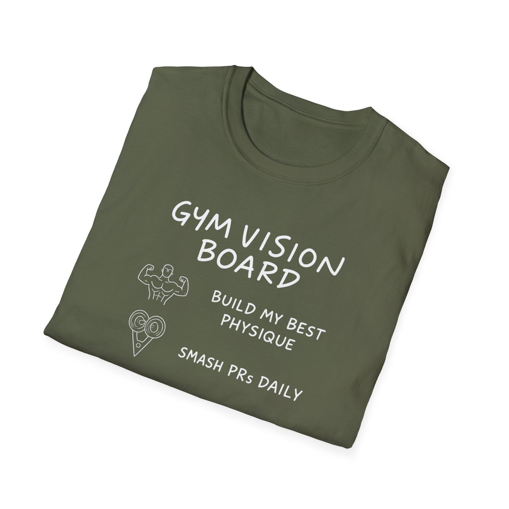 Gym Vision Board – Neon Goals Edition T-Shirt