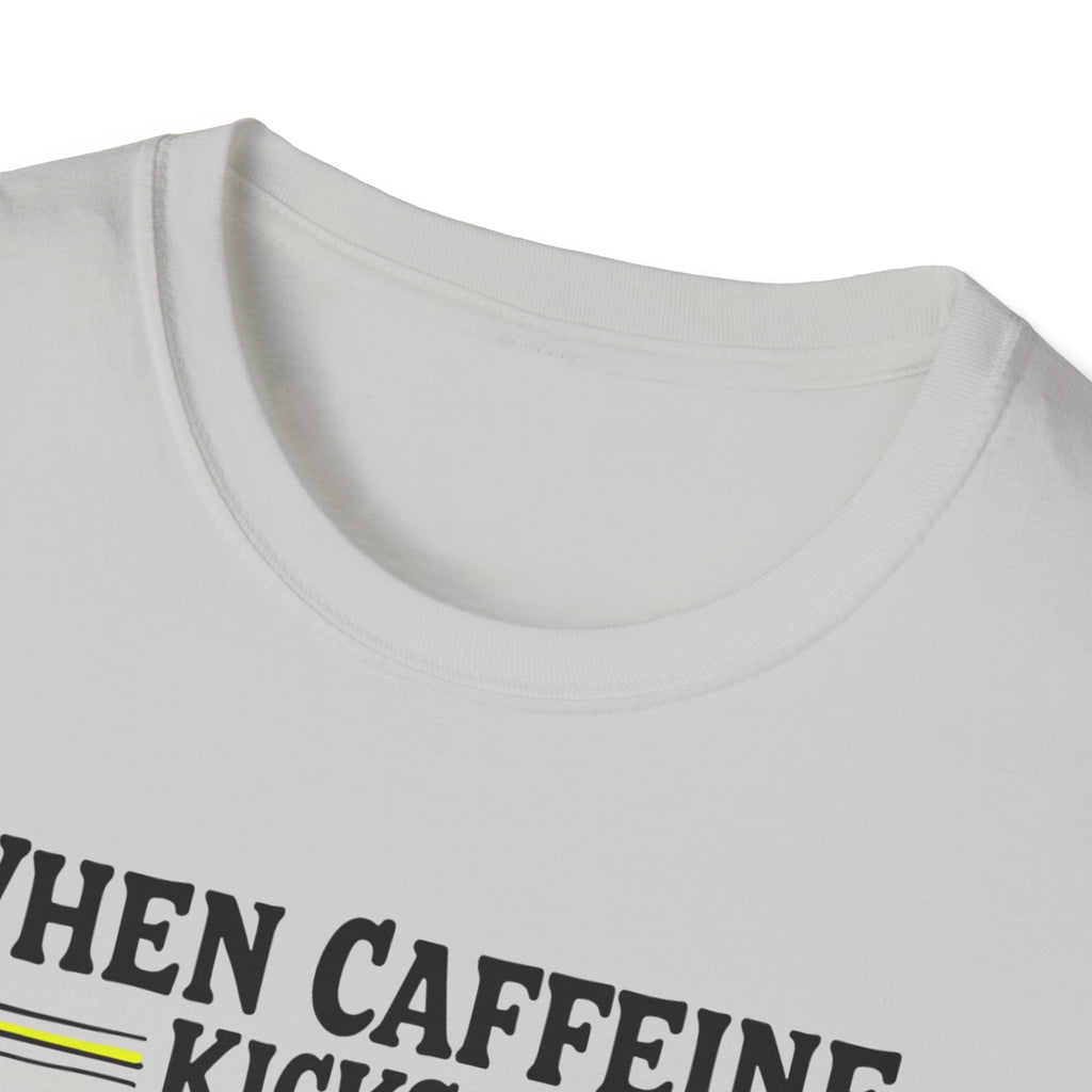 When Caffeine Kicks In – Comic Pop Brain Burst T-Shirt