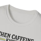 When Caffeine Kicks In – Comic Pop Brain Burst T-Shirt