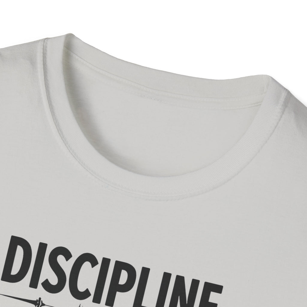 Discipline > Motivation – Barbell Edition T-Shirt