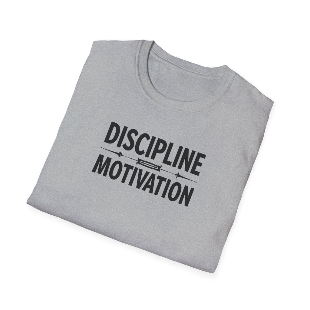Discipline > Motivation – Barbell Edition T-Shirt