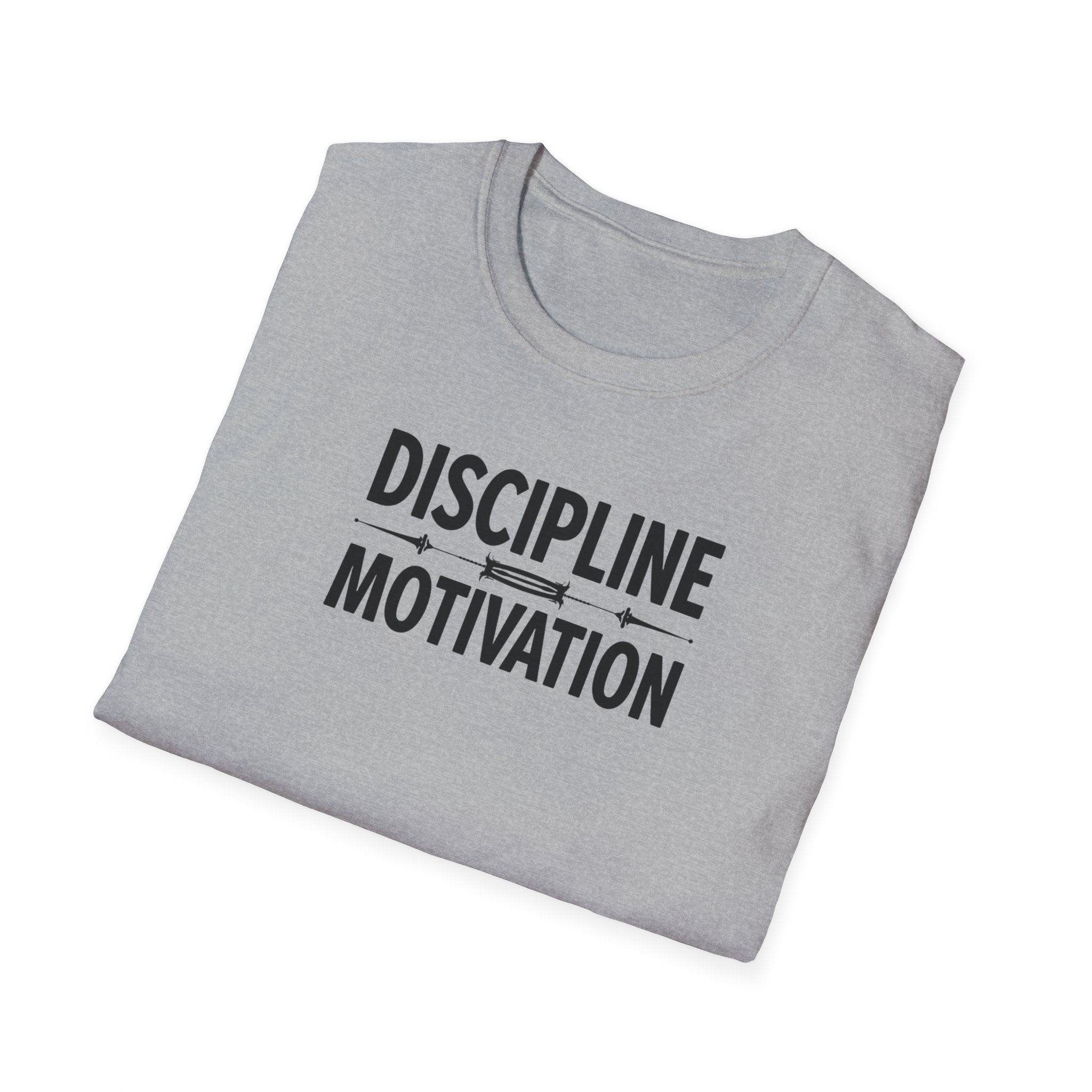 Discipline > Motivation – Barbell Edition T-Shirt