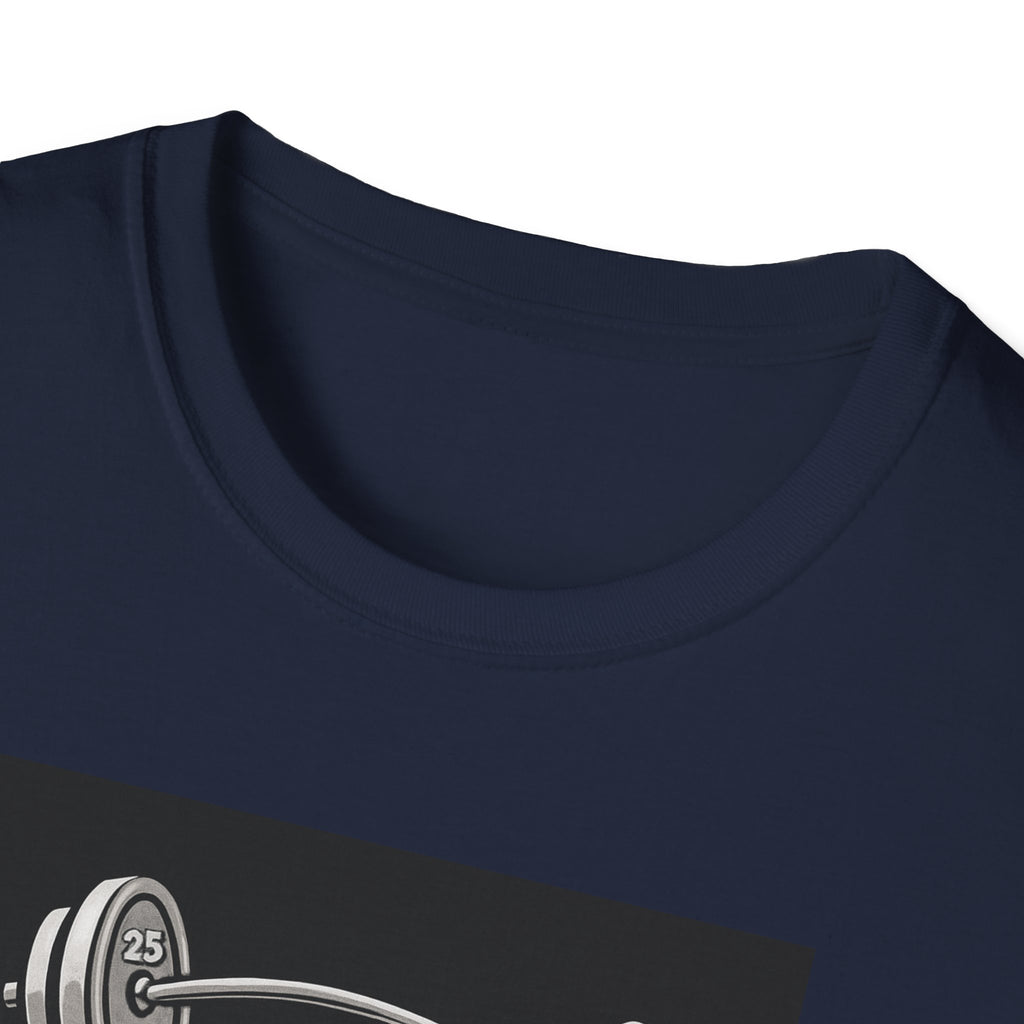 Barbell Math Is Hard – Confused Emoji Gym Tee T-Shirt