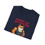 Swole Cat Activated – Pre-Workout Pouncer Edition T-Shirt