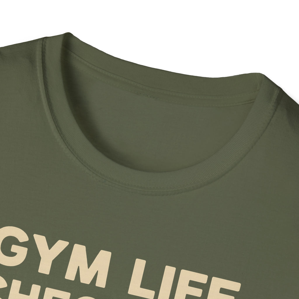 Gym Life Checklist – Satirical Edition T-Shirt