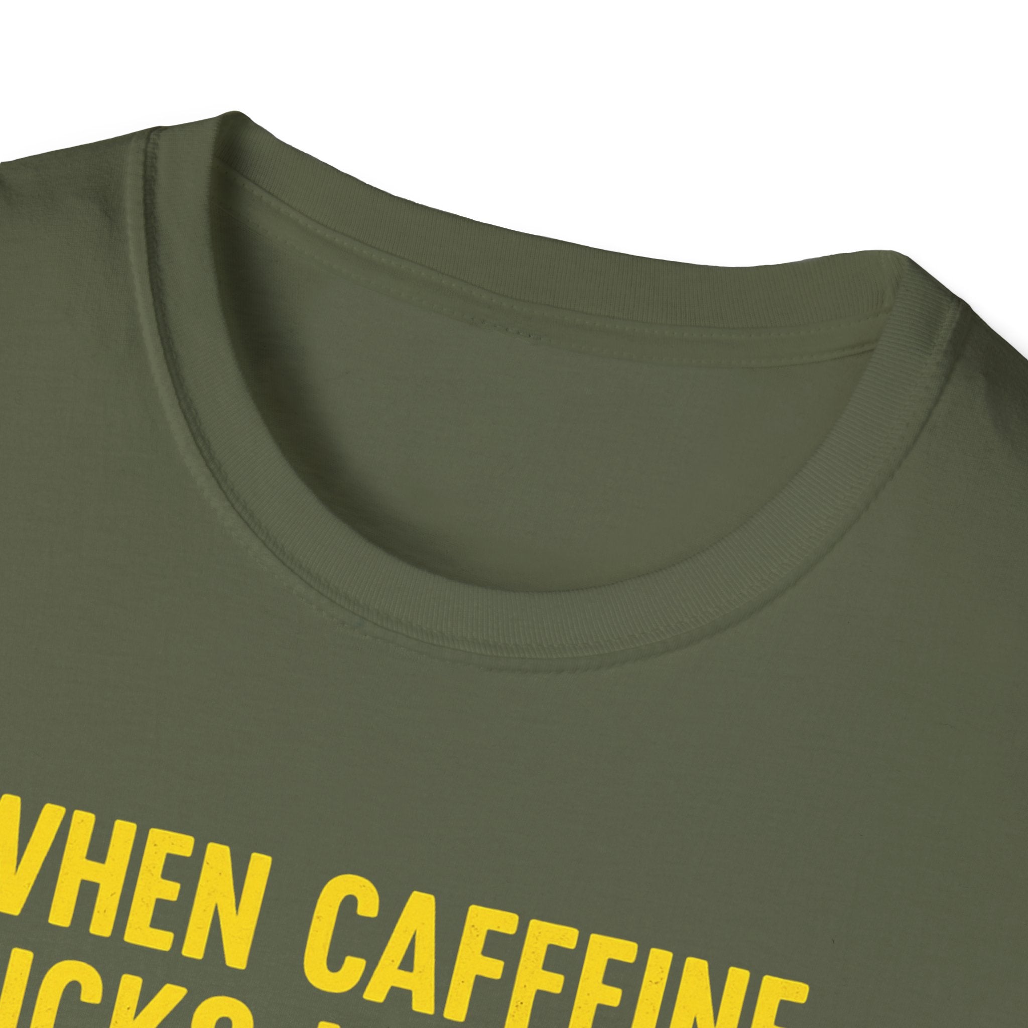When Caffeine Kicks In – Comic Pop Brain Burst T-Shirt