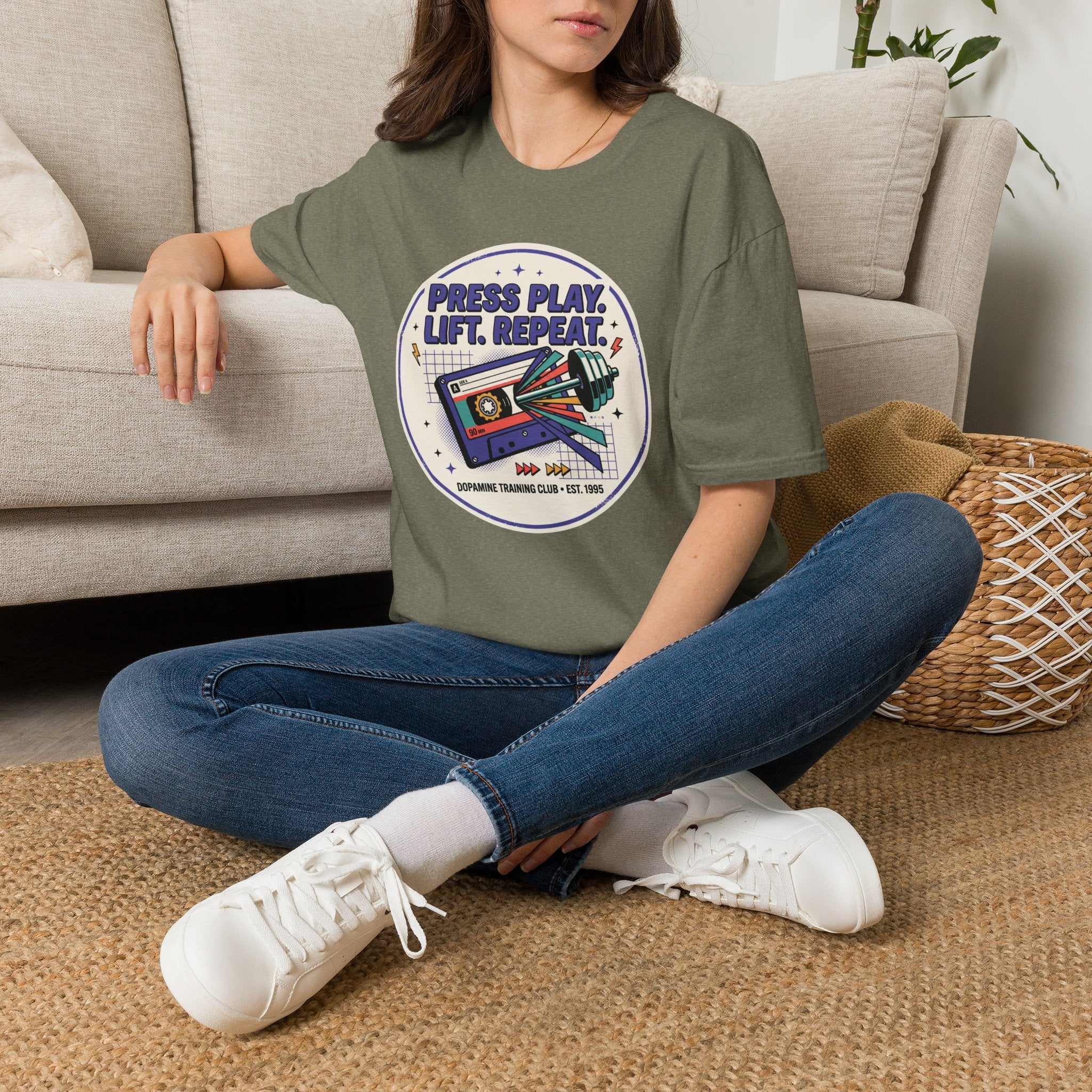 Press play. Lift. Repeat T-Shirt