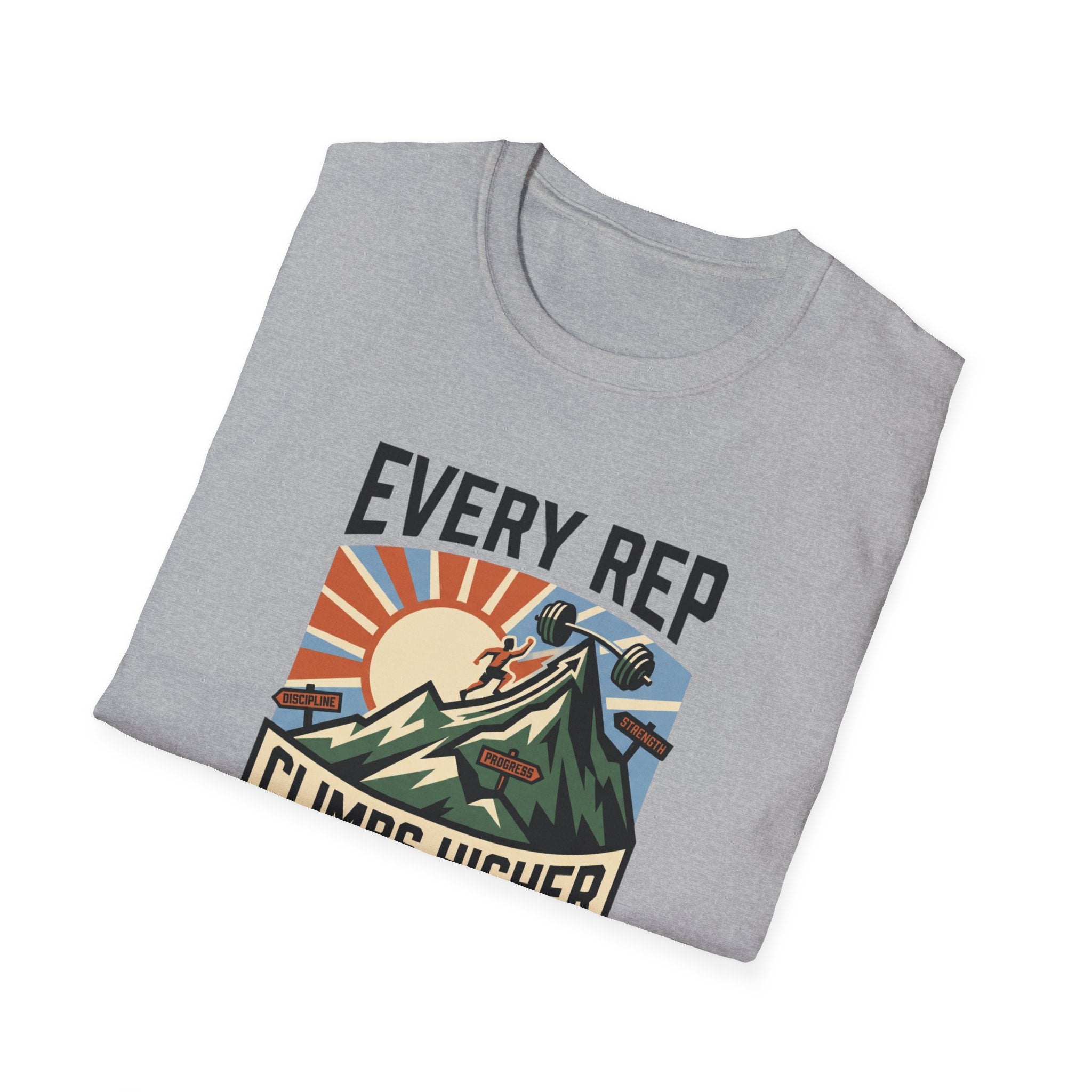 Every rep climbs higher - Push day T-Shirt