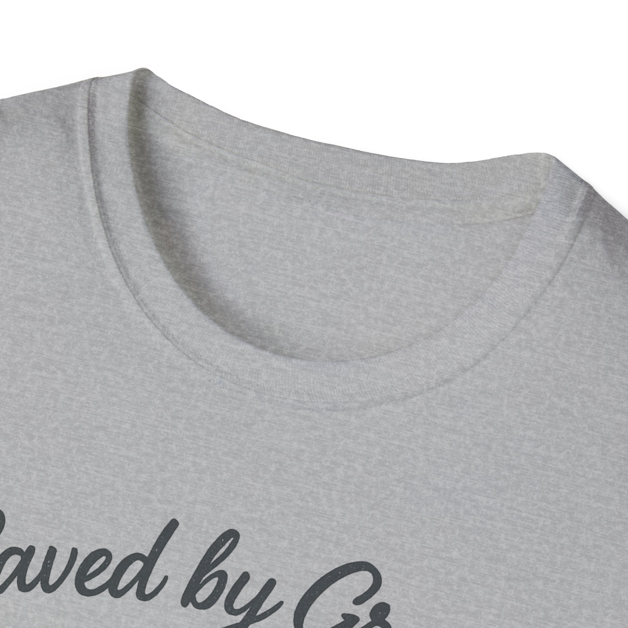 Saved by Grace, Built by Iron – Faith Meets Strength Tshirt