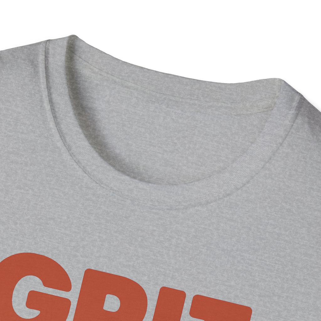 Grit Is a Muscle – Bold Block Statement T-Shirt