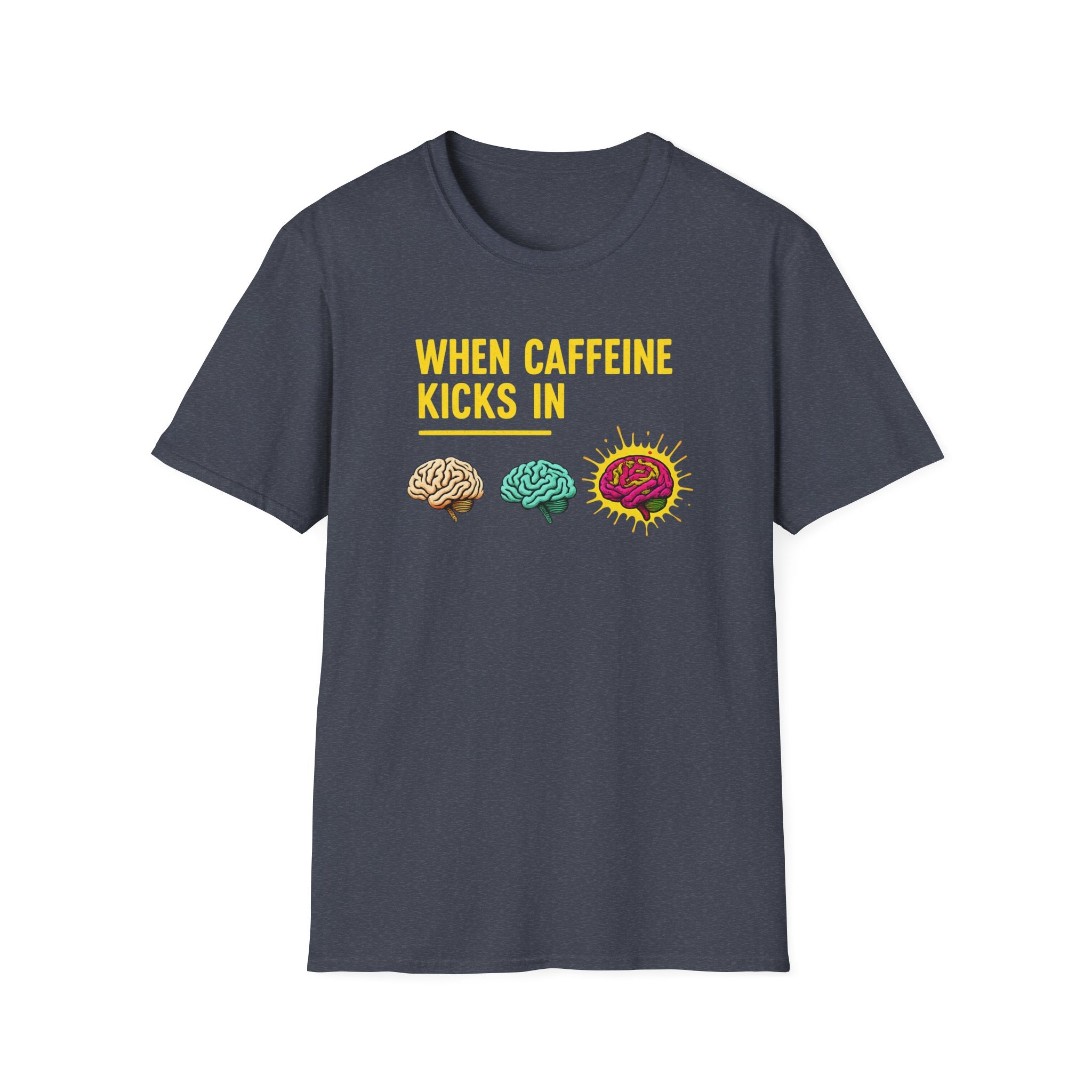 When Caffeine Kicks In – Comic Pop Brain Burst T-Shirt