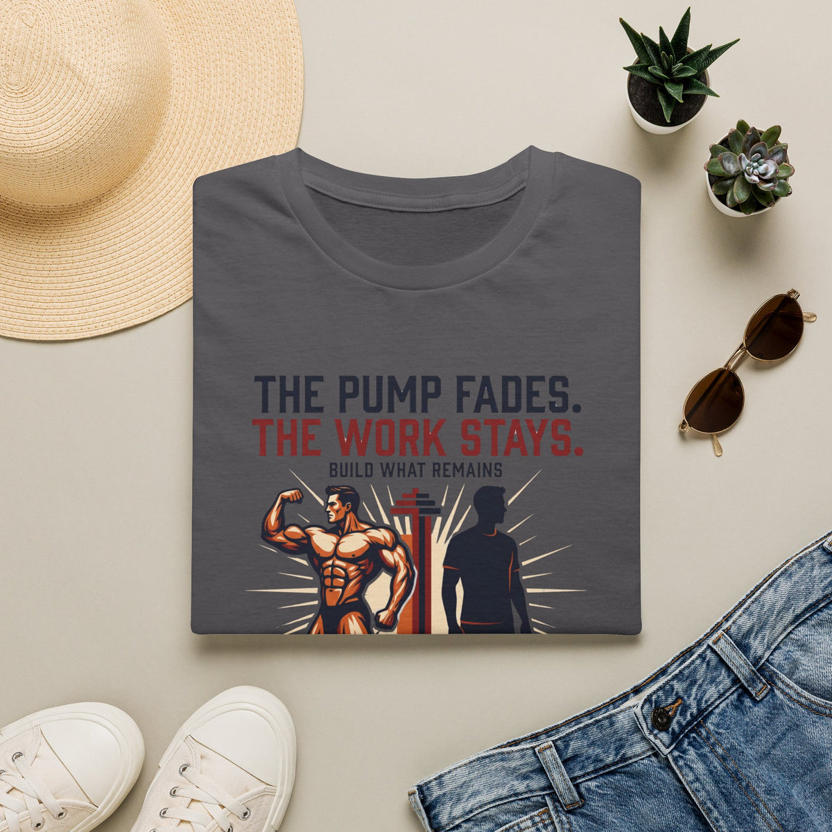 The pump fades. The work stays T-Shirt