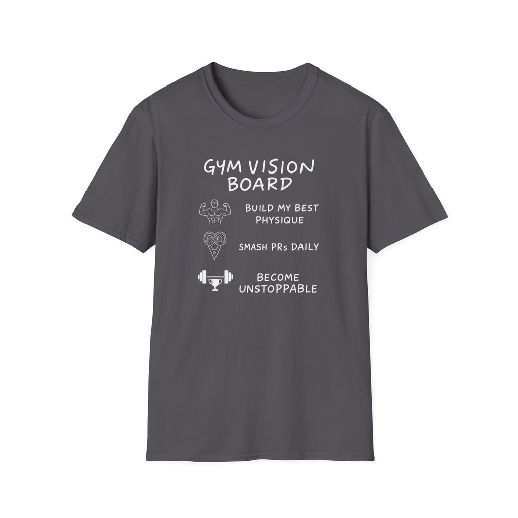 Gym Vision Board – Neon Goals Edition T-Shirt