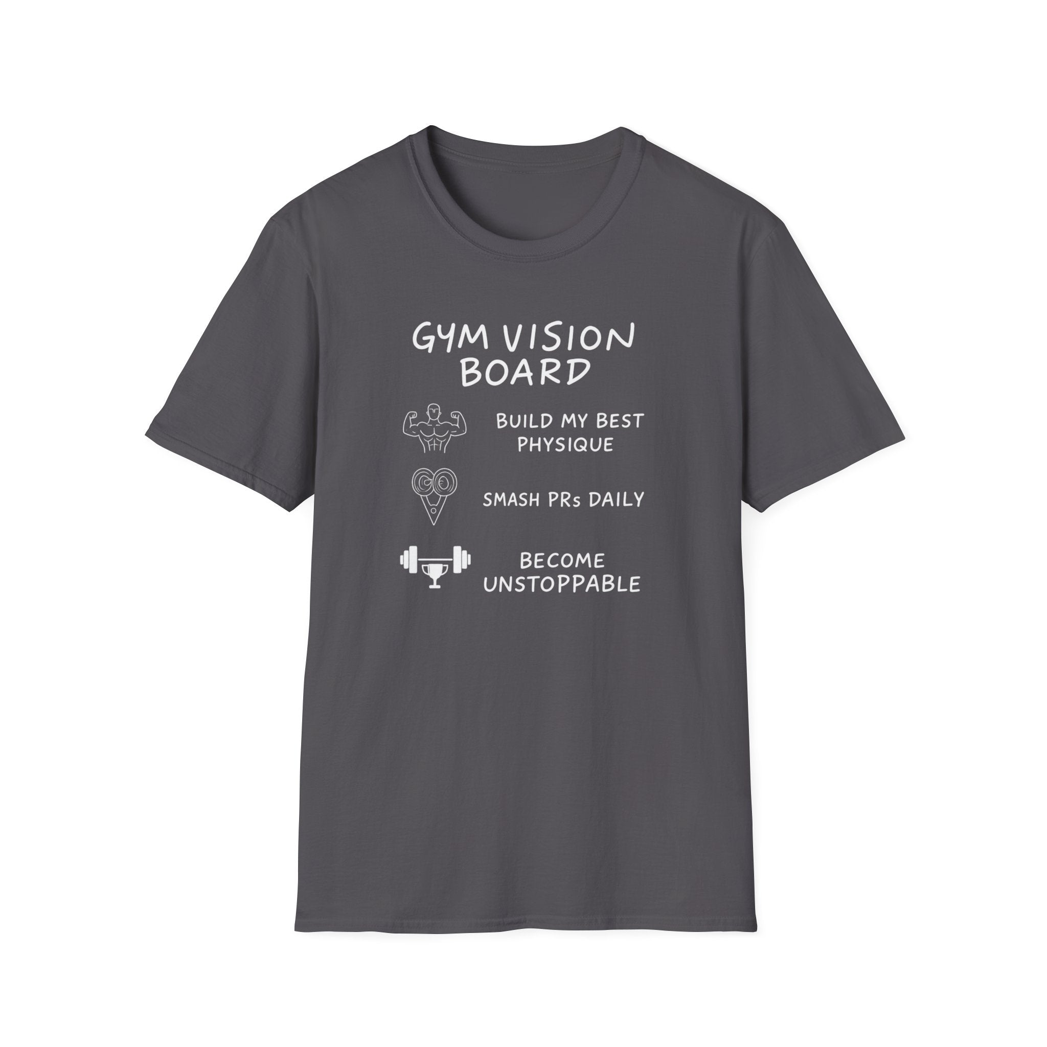 Gym Vision Board – Neon Goals Edition T-Shirt