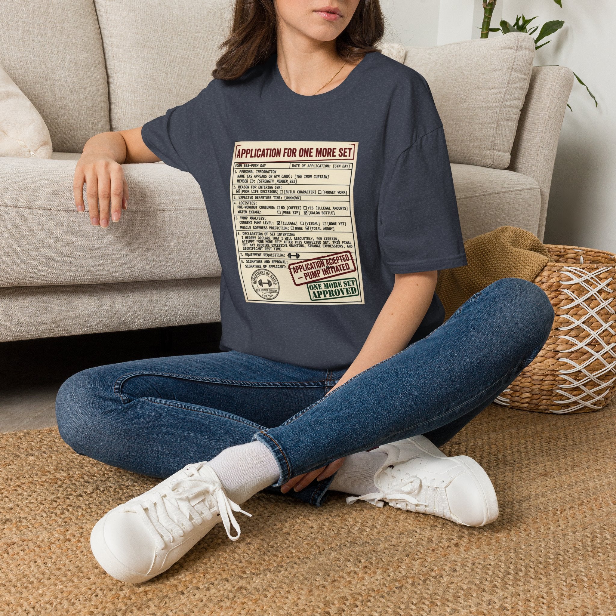 Application for one more set -  Push day T-Shirt