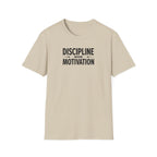 Discipline > Motivation – Barbell Edition T-Shirt