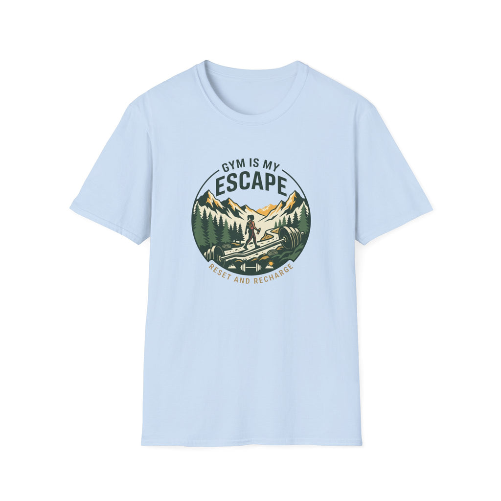 Gym is my escape - Adventure style T-Shirt