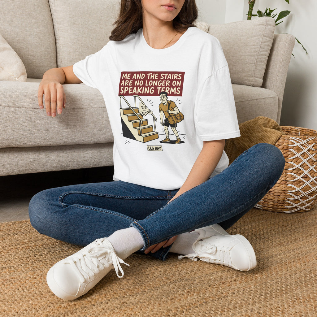 Me and stairs - not on speaking terms T-Shirt