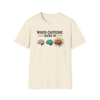 When Caffeine Kicks In – Comic Pop Brain Burst T-Shirt