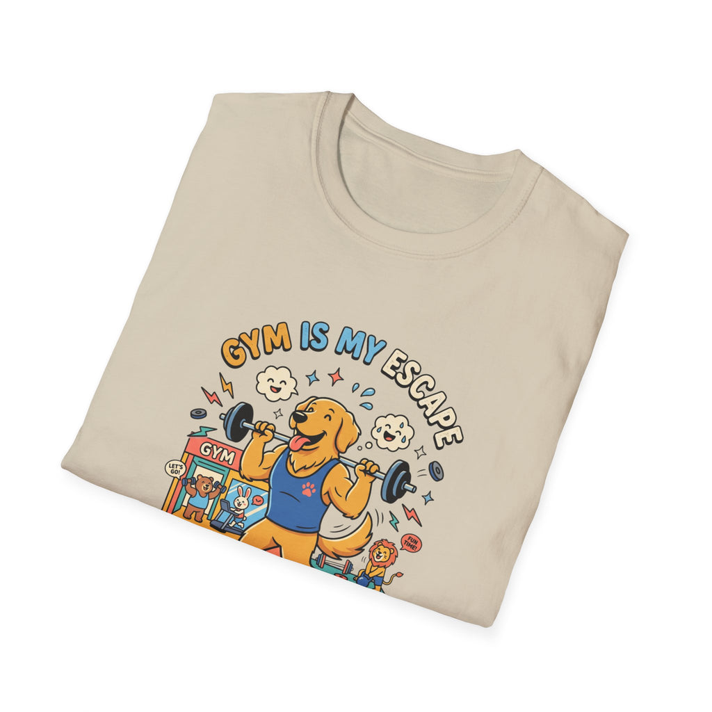 Gym is my escape - Happy retriever Gym T-Shirt