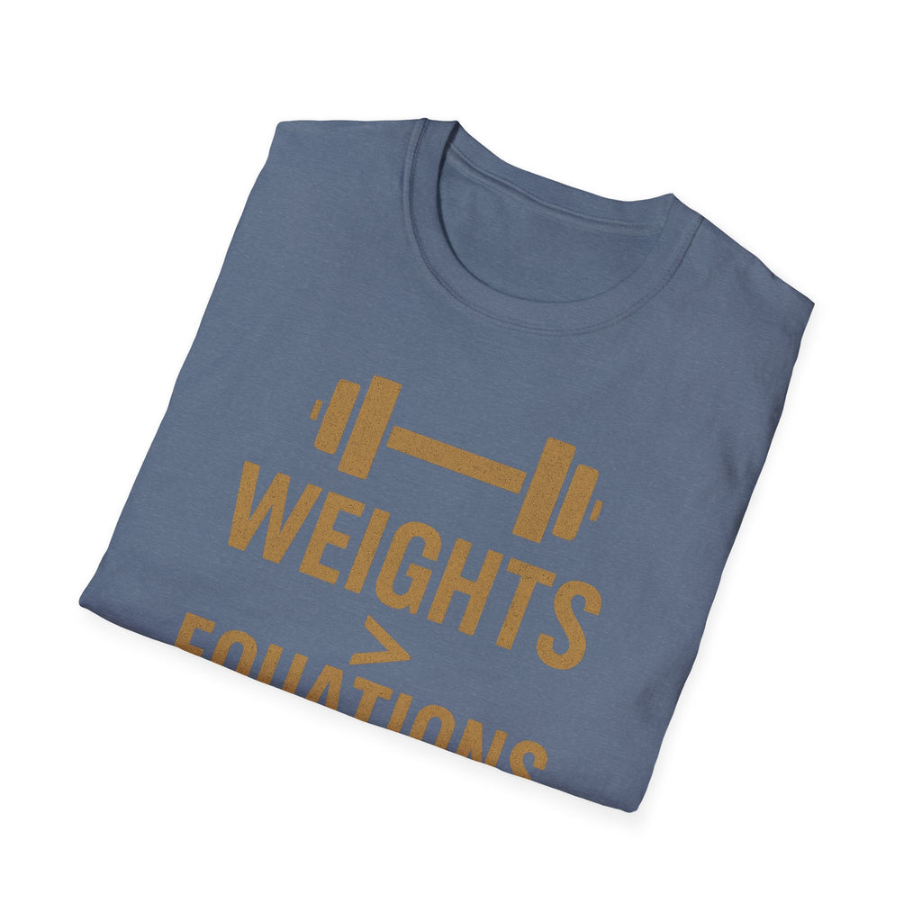 Weights > Equations – Glow Mode Edition T-Shirt