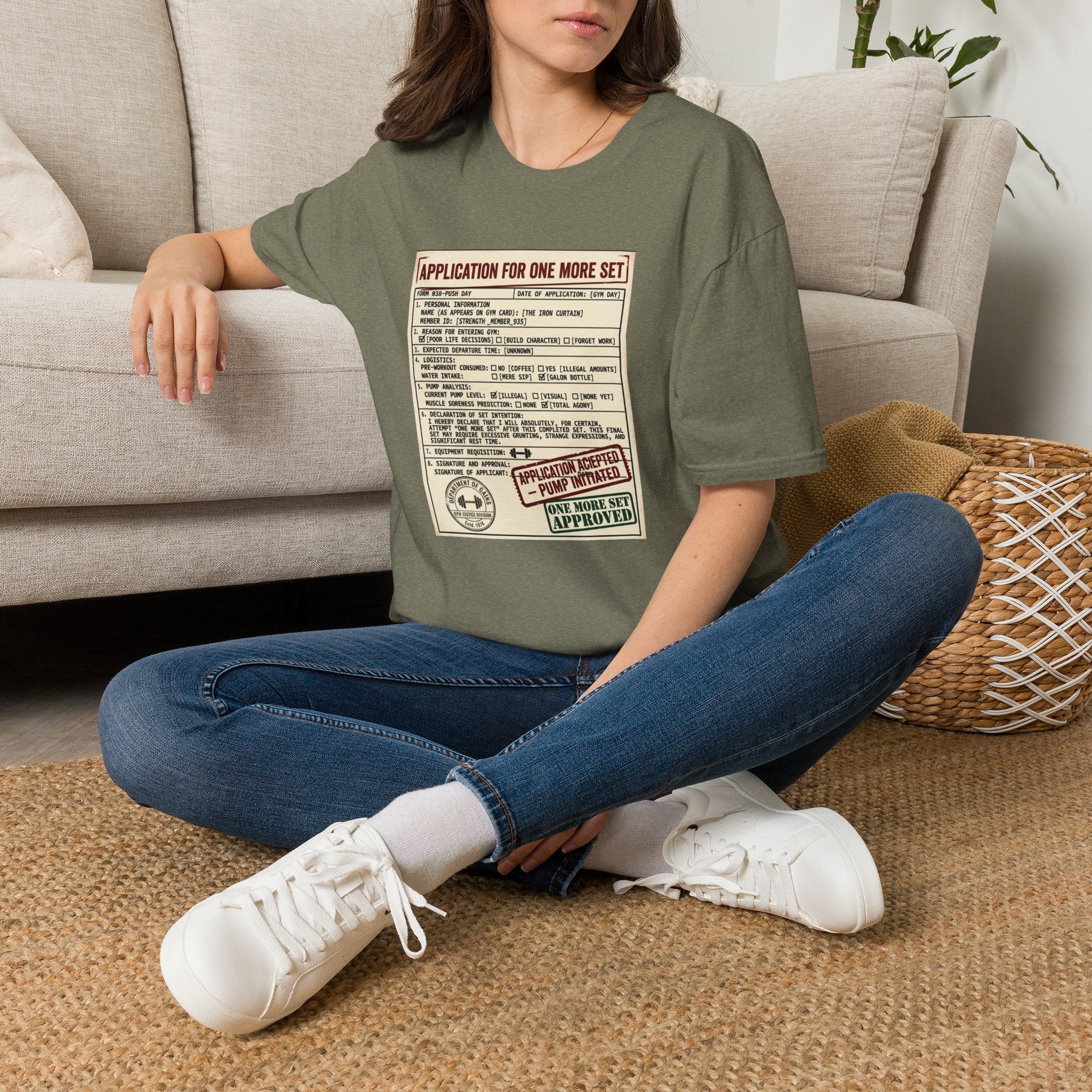 Application for one more set -  Push day T-Shirt